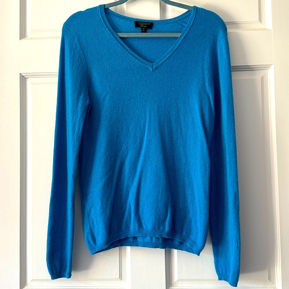 Charter Club 100% Cashmere Sweater (Bright Blue)